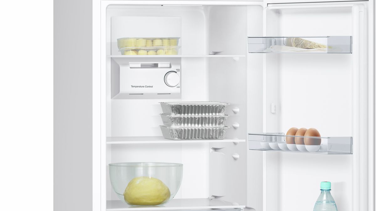 iQ100 Free-standing fridge-freezer with freezer at bottom 176 x 60 cm White KG33NNW30G KG33NNW30G-5