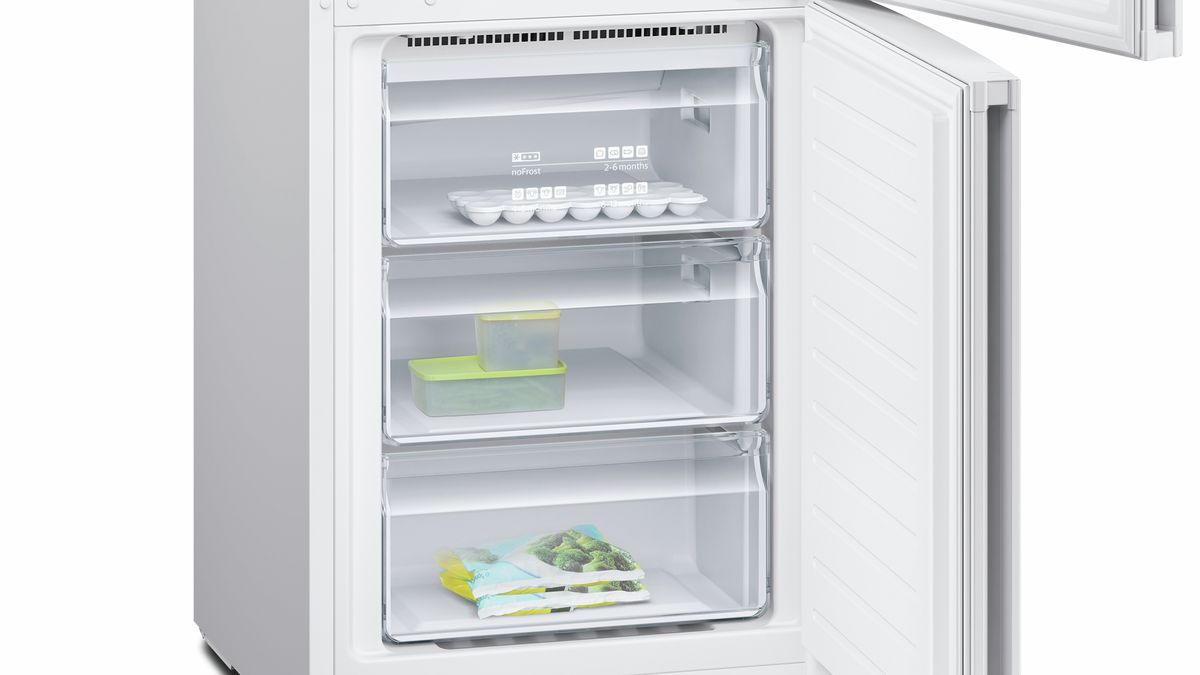 iQ300 Réfrigérateur combiné pose-libre 186 x 60 cm Blanc KG36NVW35 KG36NVW35-3