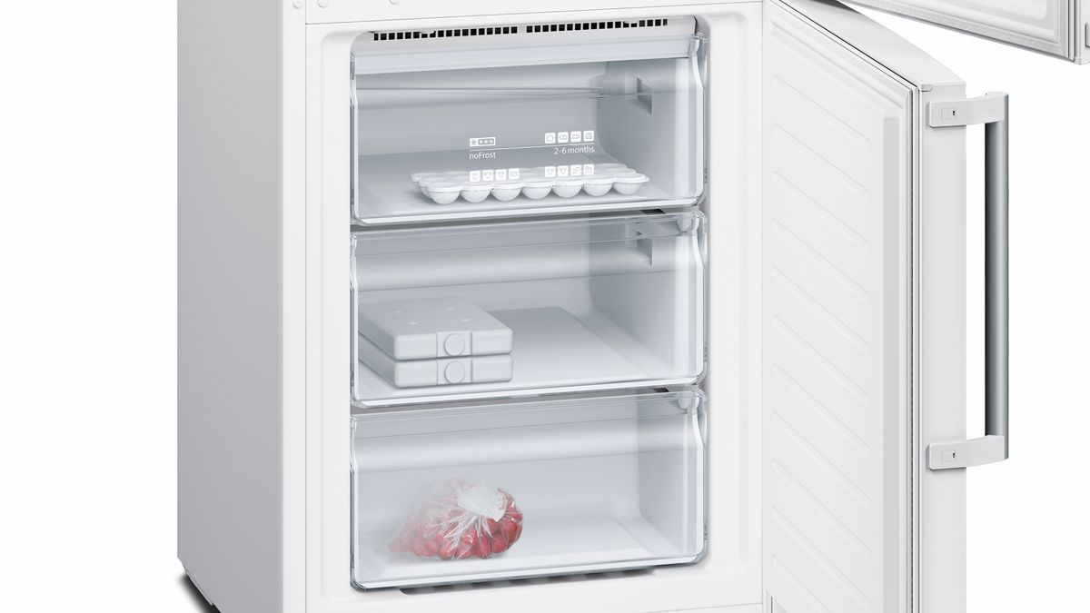 iQ500 Réfrigérateur combiné pose-libre 203 x 60 cm Blanc KG39NAW35 KG39NAW35-5