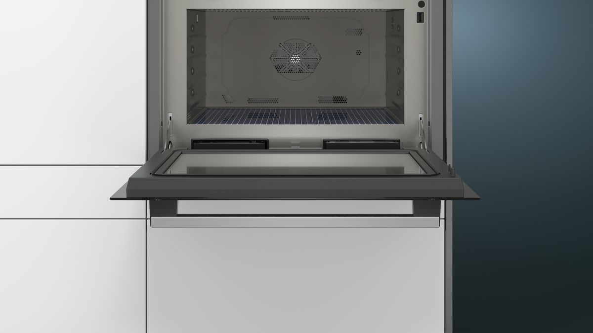 iQ500 Kompaktowa kuchenka mikrofalowa do zabudowy z funkcją pary 60 x 45 cm Stalowy CP565AGS0 CP565AGS0-3