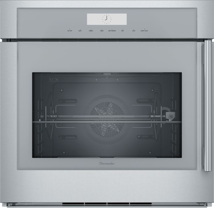 Masterpiece® Single Wall Oven 30'' Door hinge: Left, Stainless Steel MED301LWS MED301LWS-1