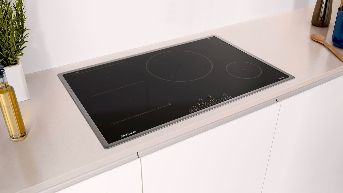 Induction hob 80 cm Black, surface mount with frame CA428355 CA428355-4