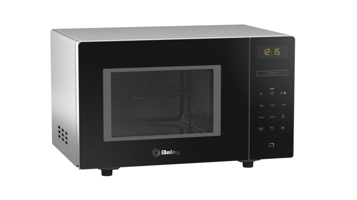 Freestanding microwave 46 x 29 cm Cristal black 3WG1021N0 3WG1021N0-8