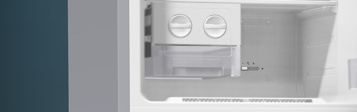 iQ300 free-standing fridge-freezer with freezer at top 145.6 x 55 cm Inox-look KD23NVL3AK KD23NVL3AK-5