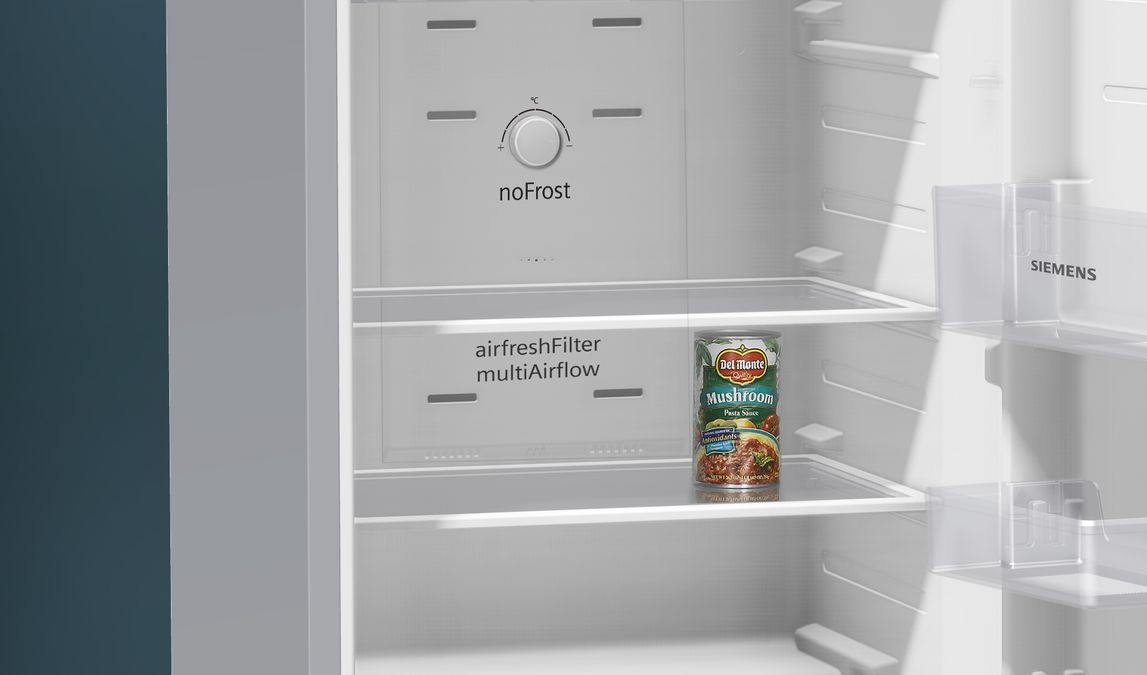 iQ300 free-standing fridge-freezer with freezer at top 155.6 x 55 cm Inox-look KD25NVL3AK KD25NVL3AK-5