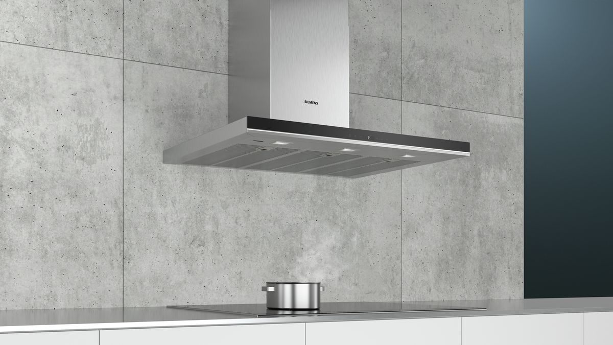 iQ700 Wandschouwkap 90 cm Inox LC91BUR50 LC91BUR50-4