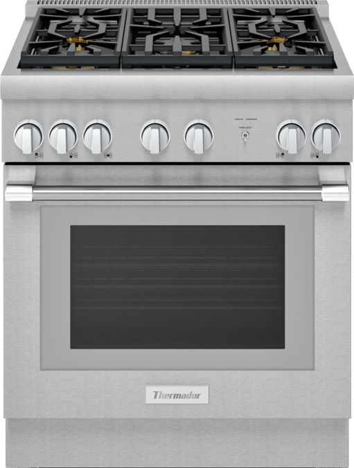 Gas Freestanding Range 30'' Pro Harmony® Standard Depth Stainless Steel PRG305WH PRG305WH-1