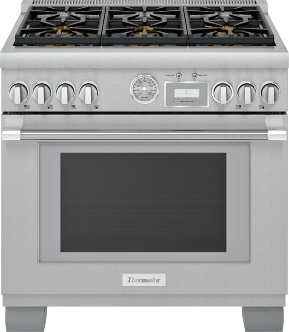 Gas Professional Range 36'' Pro Grand® Commercial Depth Stainless Steel PRG366WG PRG366WG-1