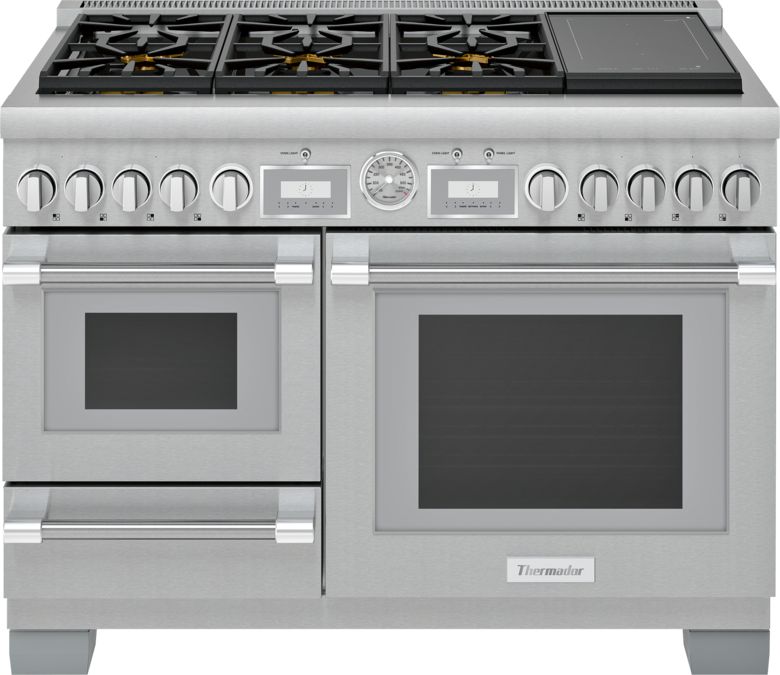 Cuisinière pose-libre large avec deux modes de cuisson PRD48WISGC PRD48WISGC-1