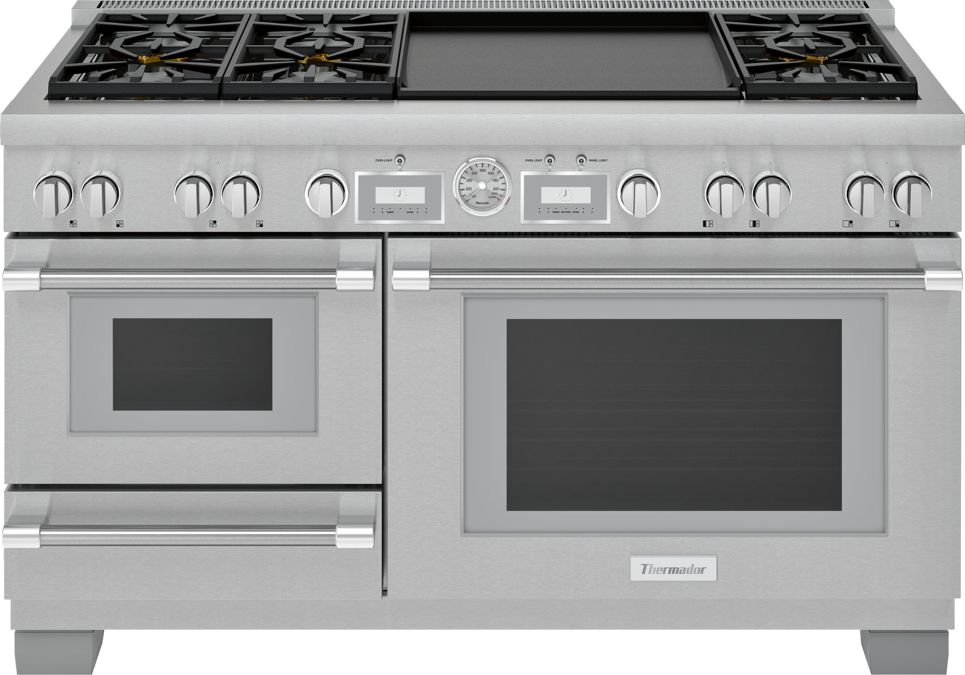 Cuisinière pose-libre large avec deux modes de cuisson 60'' Pro Grand® Commercial Depth PRD606WESG PRD606WESG-1
