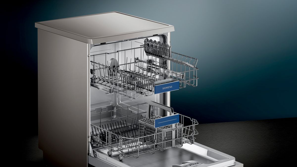iQ500 free-standing dishwasher 60 cm Inox Easy Clean SN256I01GI SN256I01GI-2