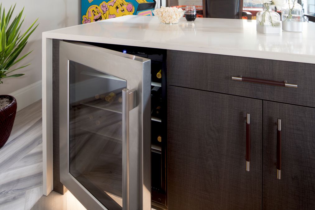 Freedom® Built in refrigerator with glass door 24'' Professional acier inox T24UR920LS T24UR920LS-2
