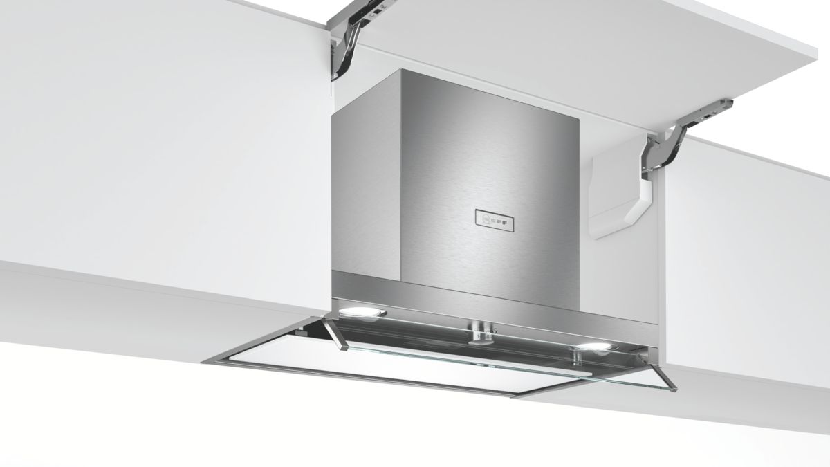 N 70 Integrated Design Hood 60 cm White with LED backlit glass panel D64XAF8N0B D64XAF8N0B-1