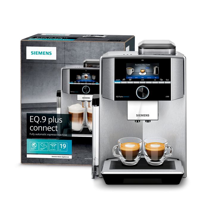 Fully automatic coffee machine EQ.9 plus connect s500 Stainless steel TI9553X1RW TI9553X1RW-3