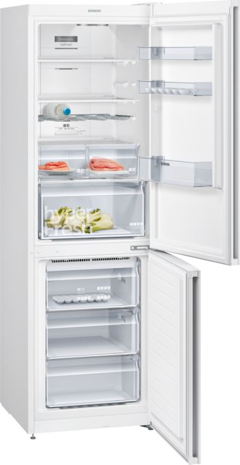 iQ300 Réfrigérateur combiné pose-libre 186 x 60 cm Blanc KG36NXW35 KG36NXW35-2