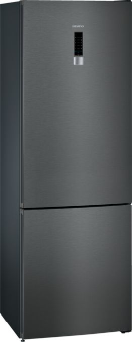 iQ300 Freistehende Kühl-Gefrier-Kombination mit Gefrierbereich unten 203 x 70 cm BlackSteel KG49NXXEA KG49NXXEA-1