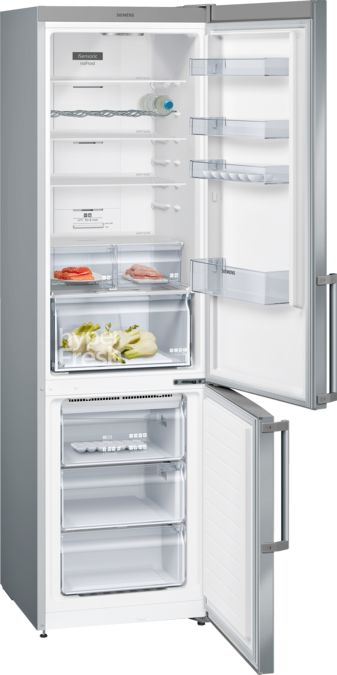 iQ300 Frigo-congelatore combinato da libero posizionamento 203 x 60 cm inox look KG39NXL45 KG39NXL45-3