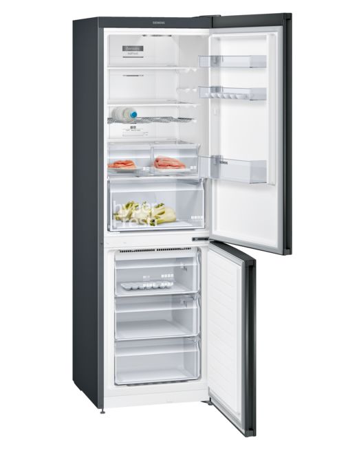 iQ300 Free-standing fridge-freezer with freezer at bottom 186 x 60 cm Black stainless steel KG36NXX3AG KG36NXX3AG-4