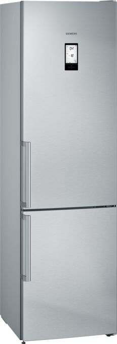 iQ500 Réfrigérateur combiné pose-libre 203 x 60 cm Inox anti trace de doigts KG39NAI45 KG39NAI45-1