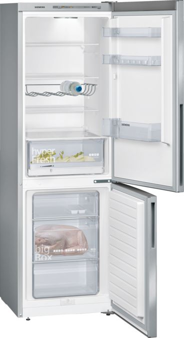 iQ300 Free-standing fridge-freezer with freezer at bottom 186 x 60 cm Inox-easyclean KG36VVI32G KG36VVI32G-2