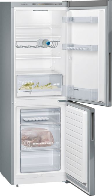 iQ300 Free-standing fridge-freezer with freezer at bottom 176 x 60 cm Inox-easyclean KG33VVI31G KG33VVI31G-3