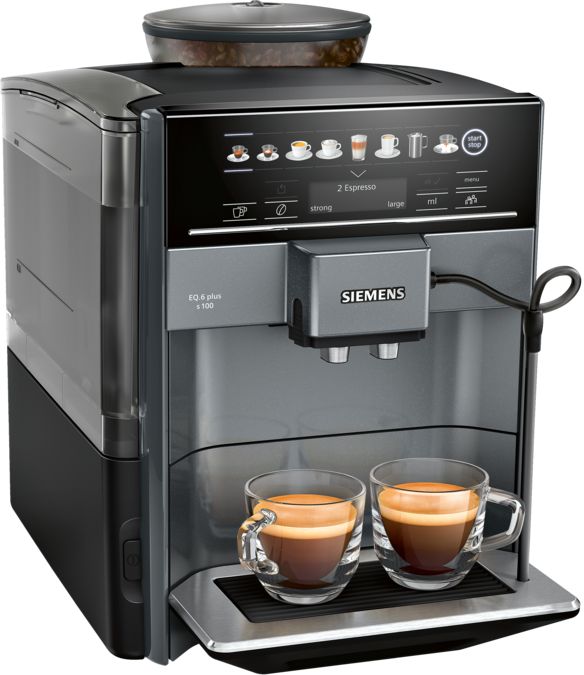 Helautomatisk kaffemaskin EQ6 plus s100 Diamant titan metallic TE651209RW TE651209RW-6