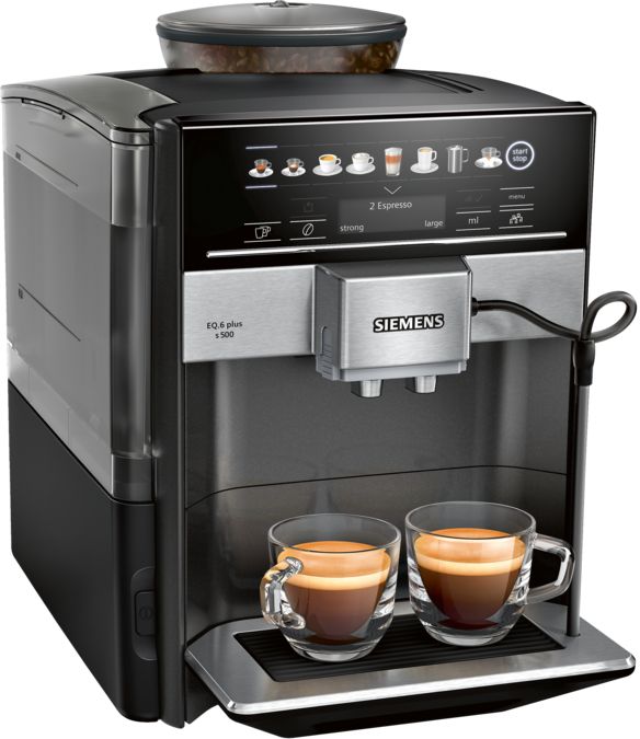 Helautomatisk kaffemaskin EQ6 plus s500 Safir svart metallic TE655319RW TE655319RW-7