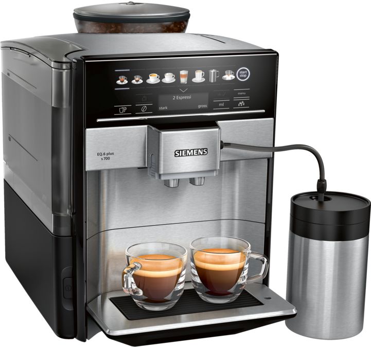 Kaffeevollautomat EQ6 plus s700 Edelstahl TE657M03DE TE657M03DE-1