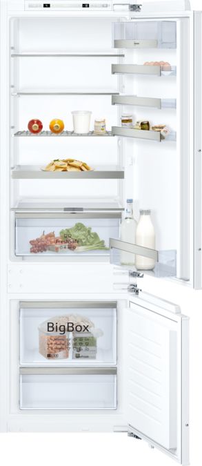 N 70 Built-in fridge-freezer with freezer at bottom 177.2 x 55.8 cm flat hinge KI6873FE0G KI6873FE0G-1