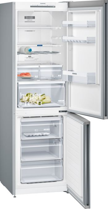iQ300 free-standing fridge-freezer with freezer at bottom 186 x 60 cm Inox-easyclean KG36NVI36K KG36NVI36K-3