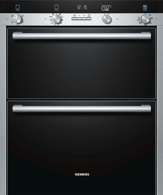 iQ500 built-in double oven Stainless steel HB55NB550B HB55NB550B-1