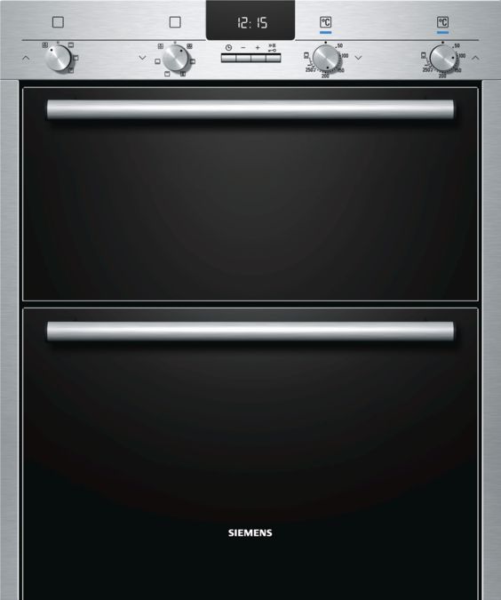 iQ500 built-in double oven Stainless steel HB43NB520B HB43NB520B-1