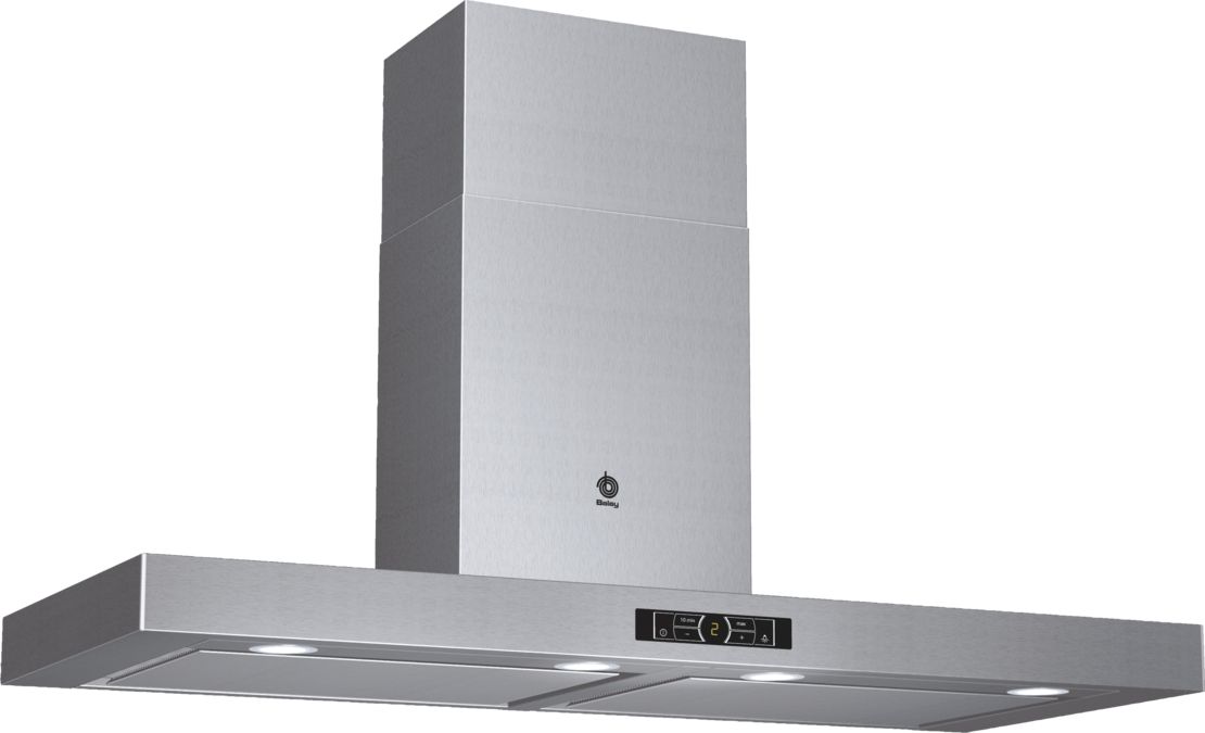 Campana decorativa de pared box 120 cm Acero inoxidable 3BC8129 3BC8129-1