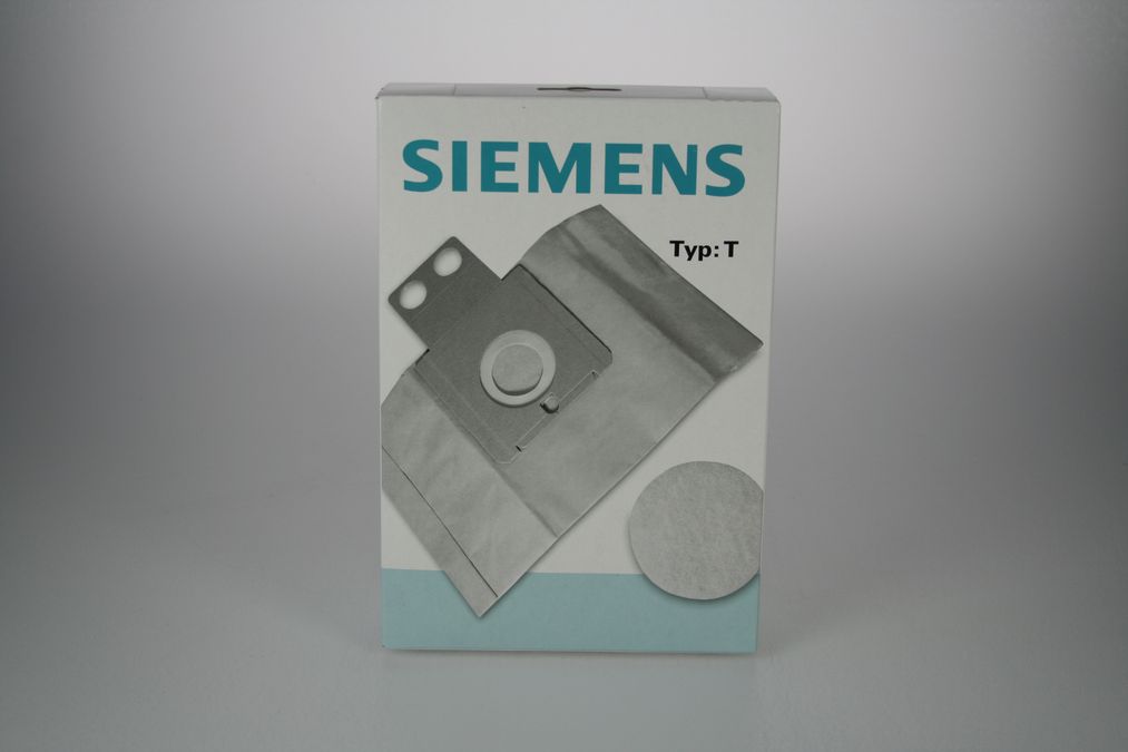 Bolsa para aspiradora 5 Bolsas con cierre higiénico + 1 Microfiltro Tipo T Bolsa de aspirador Siemens 00462522 00462522-2