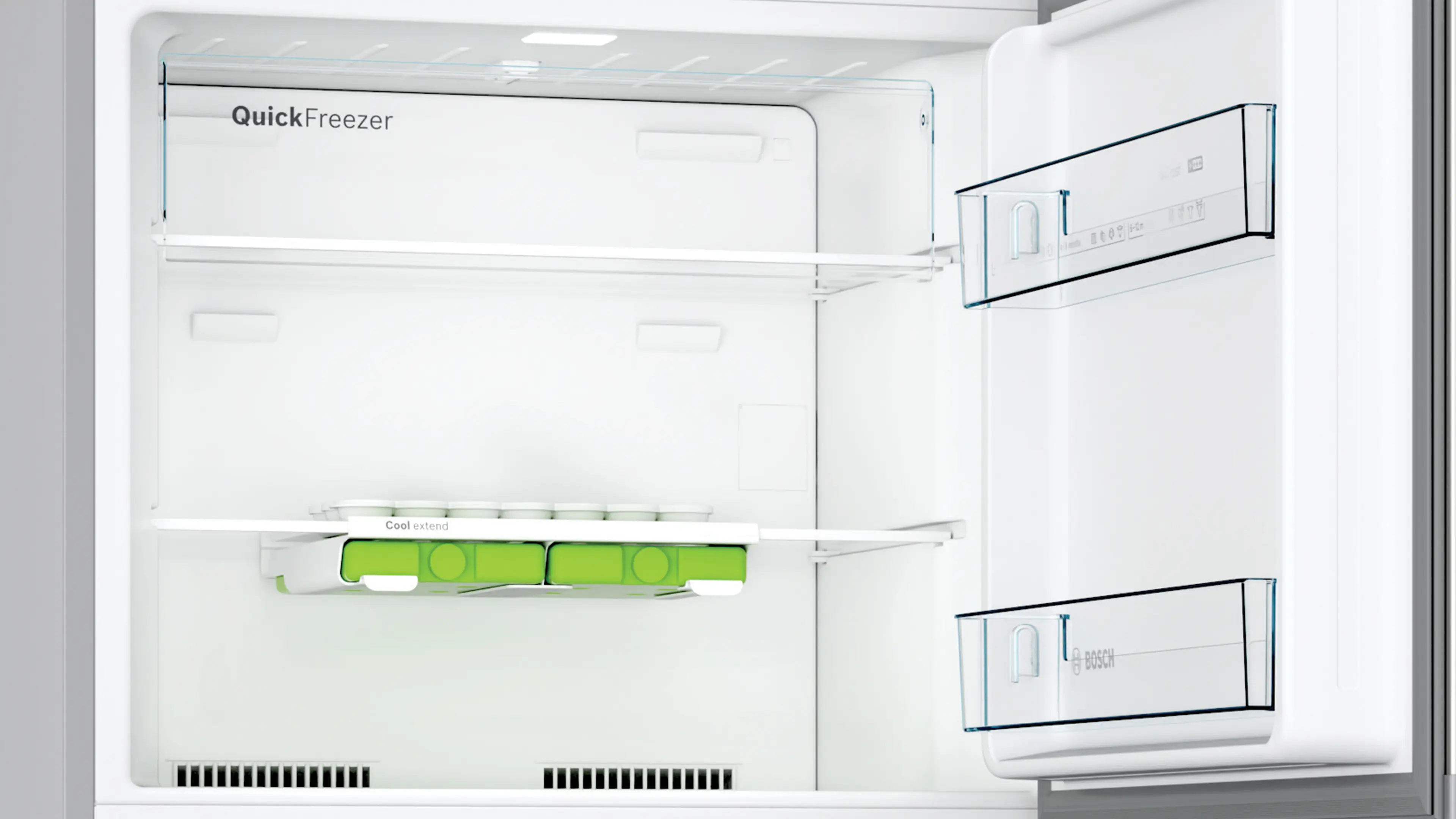 KDN43N12K5 free-standing fridge-freezer with freezer at top | BOSCH KE