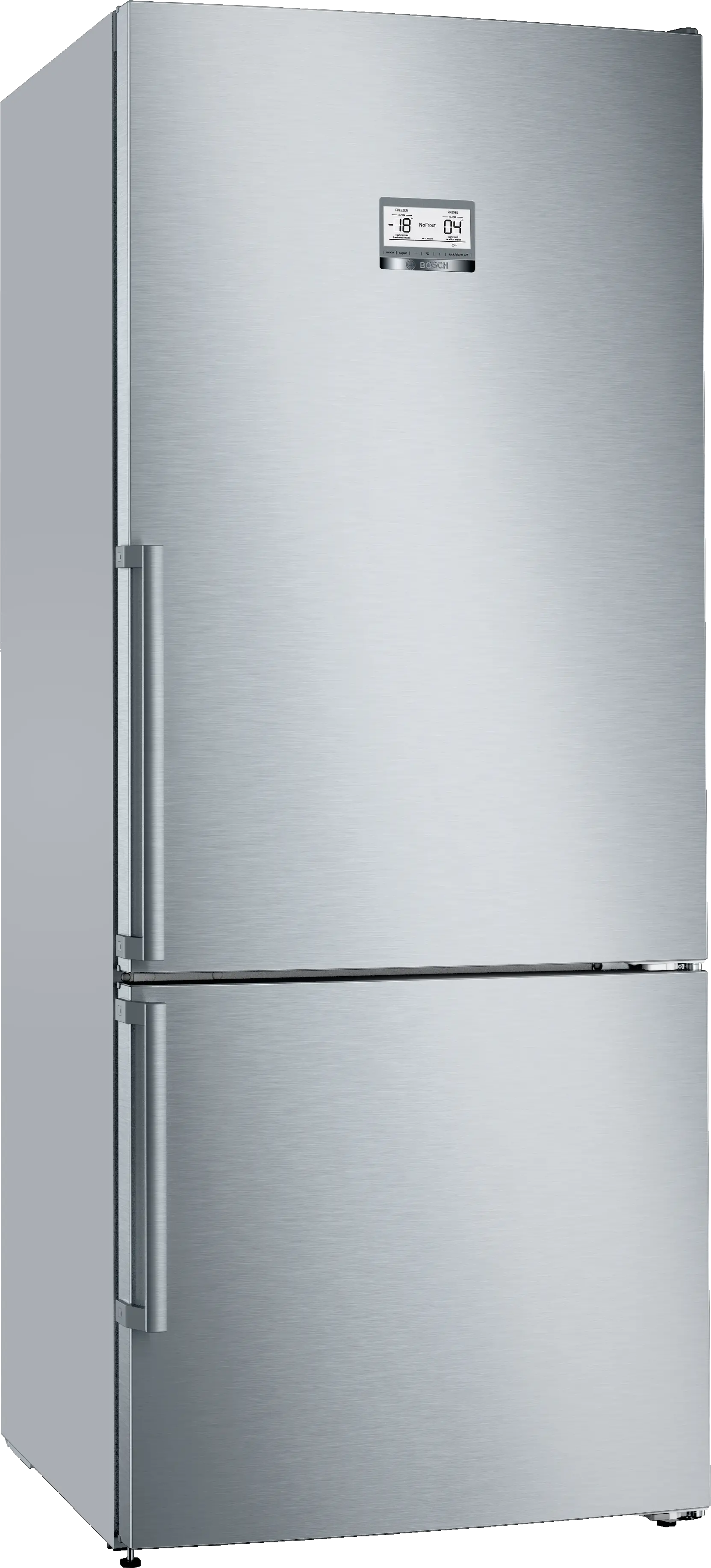 Refrigerador Bosch Combi No Frost Digital 1.93 x 0.70 x 0.80 554 Litros  Acero
