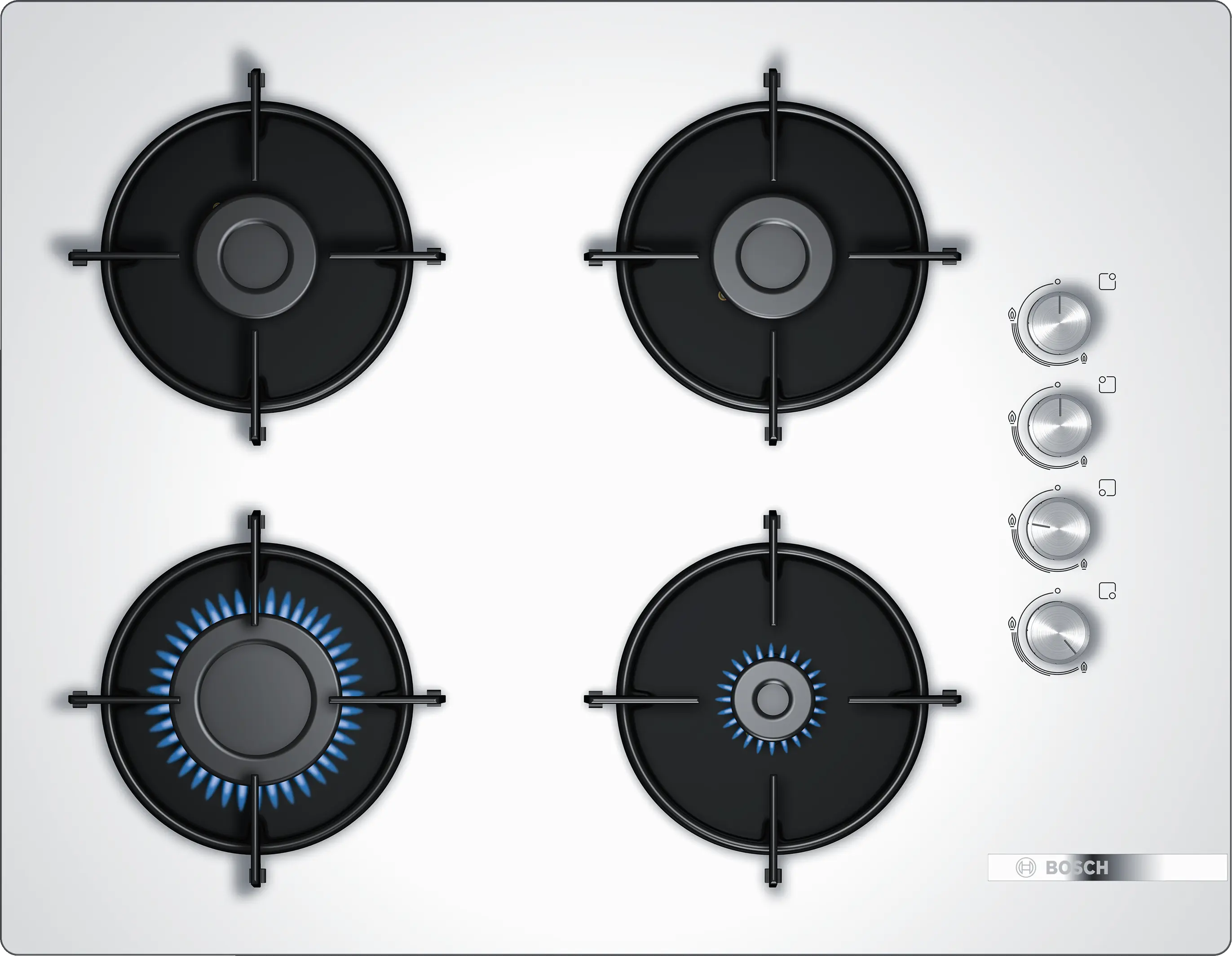 Bosch POP7C2O10O Serie 2 4 Gözü Gazlı Ankastre Ocak