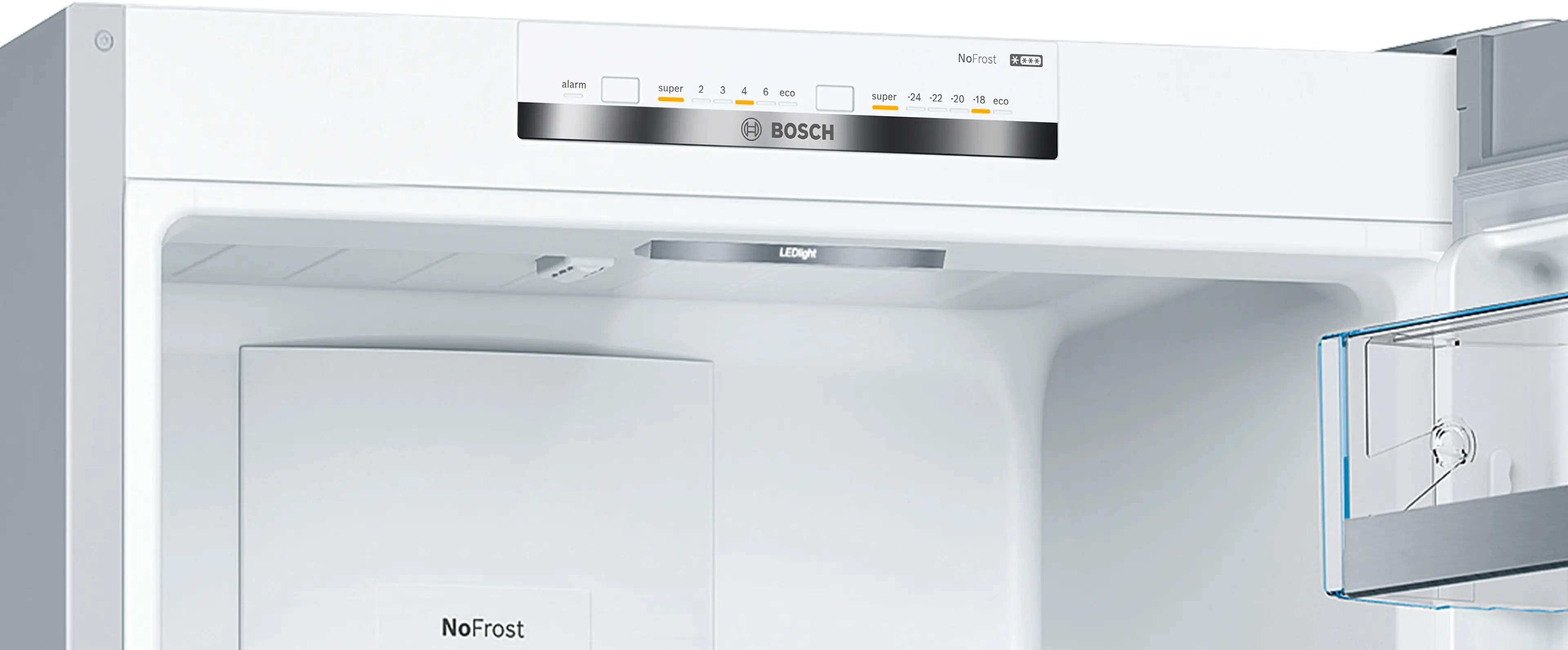 KVN56IZFAN free-standing fridge-freezer with freezer at bottom