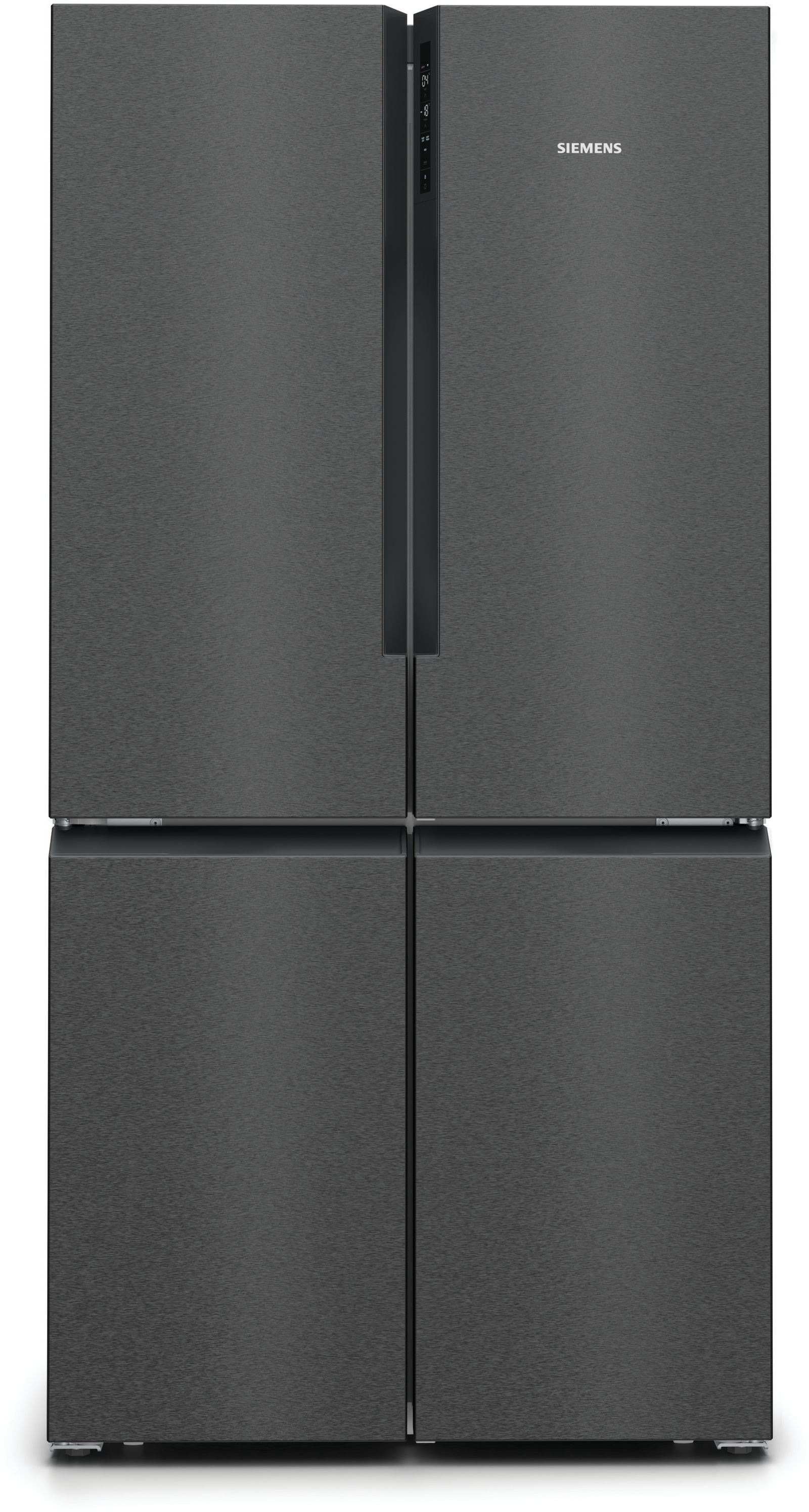 מקרר 4 דלתות Bosch Serie 4 KFN96AXEA בנפח 605 ליטר עם Total No Frost ו-VitaFresh XXL — פלדה שחורה