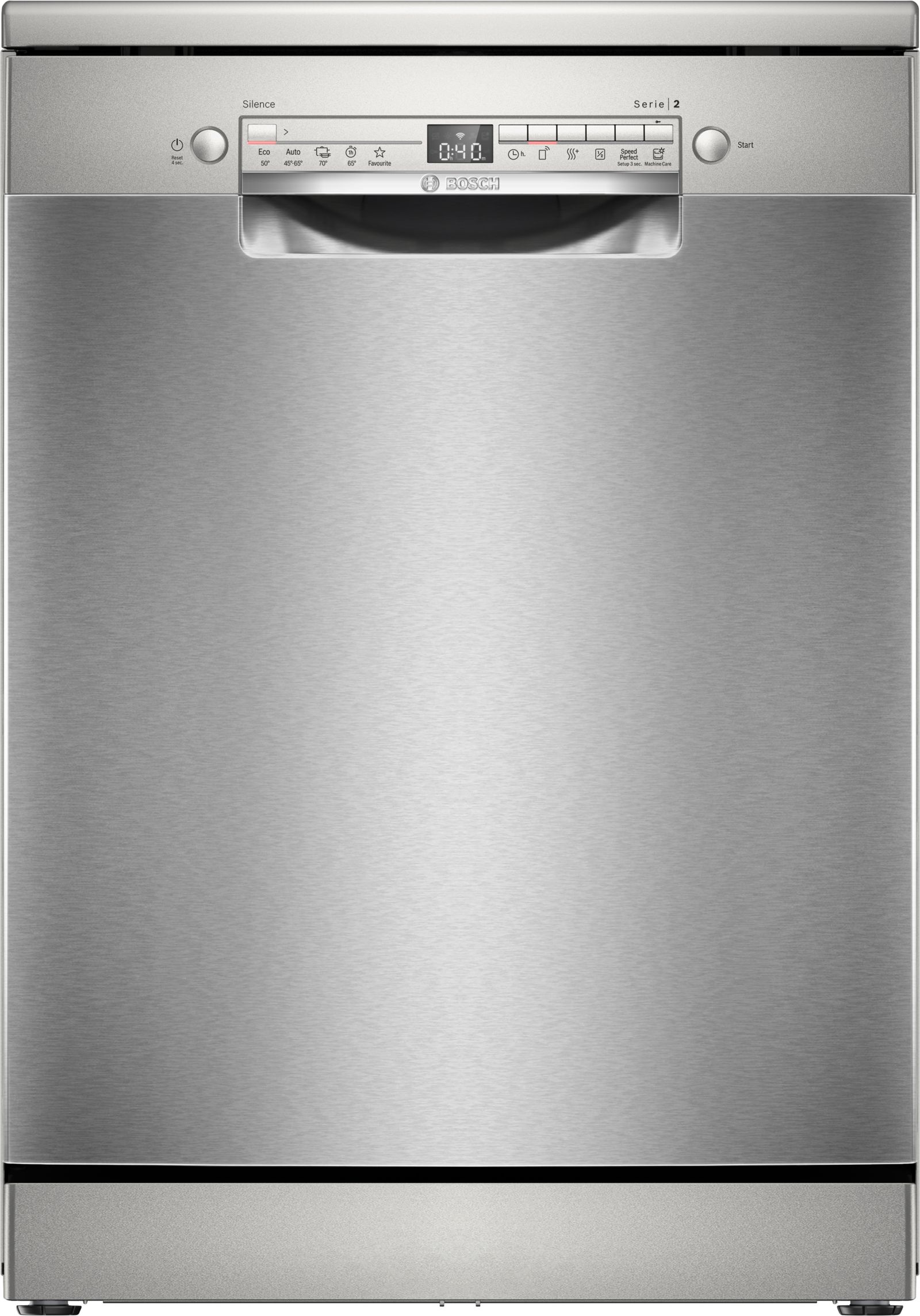 מדיח כלים רחב עומד Bosch SMS2ITI09E 60 ס"מ נירוסטה - 13 מערכות, Home Connect