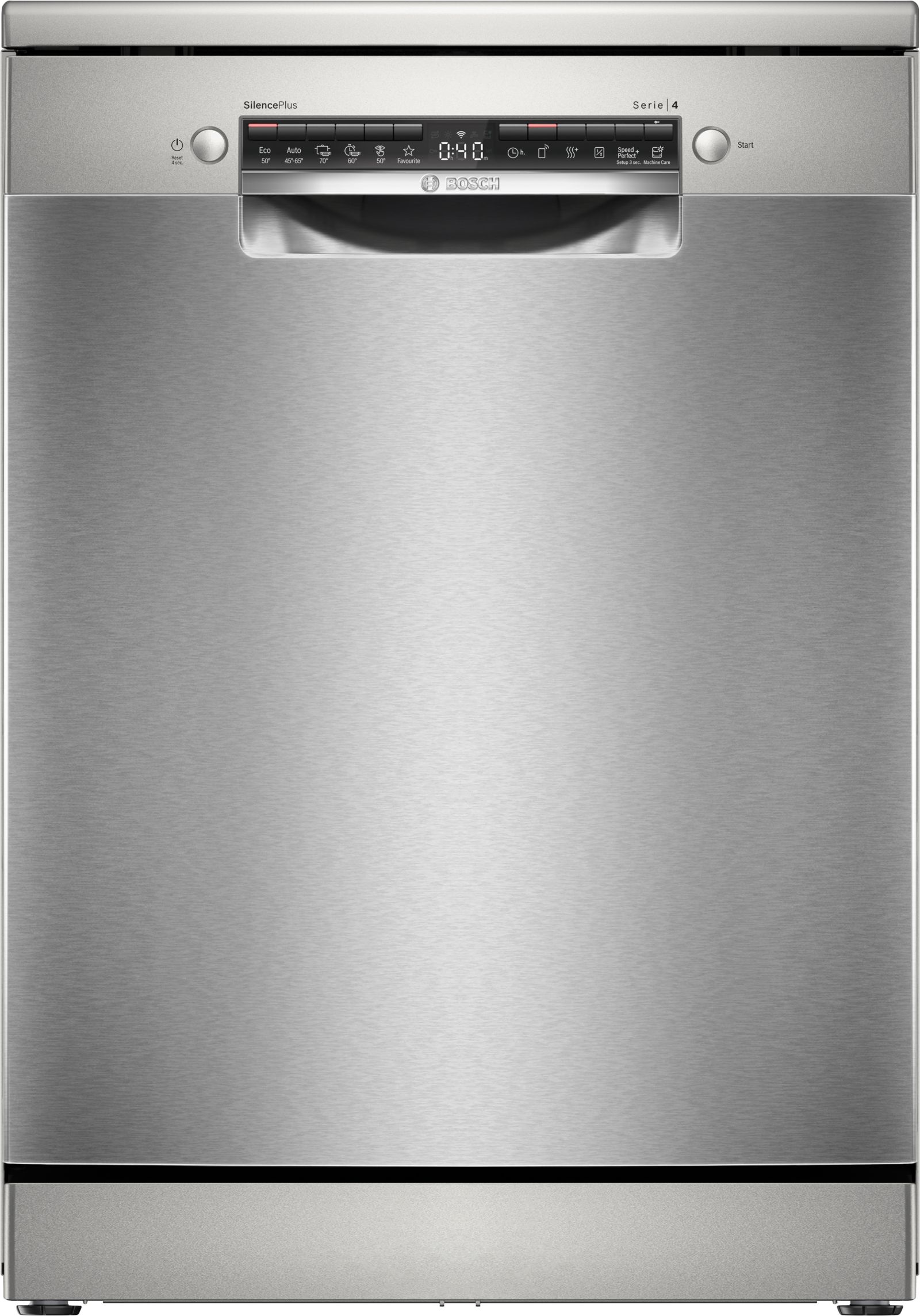 מדיח כלים רחב עומד Bosch SMS4ECI28E 60 ס"מ נירוסטה - 14 מערכות, 42dB, Home Connect
