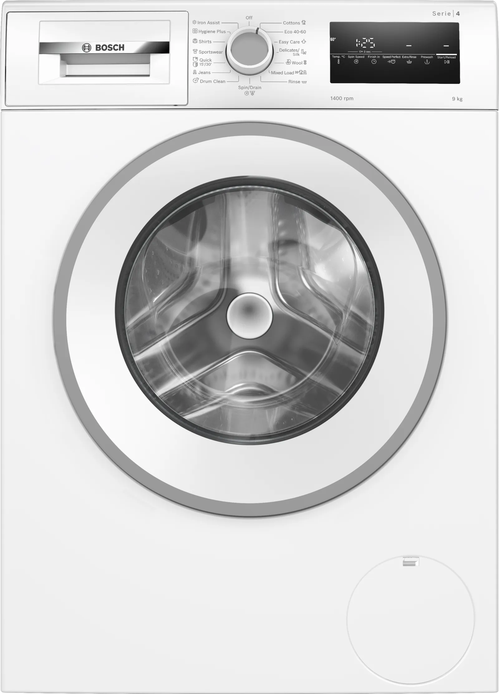 מכונת כביסה Bosch WAN28221IL 9 ק"ג 1400 סל"ד - Iron Assist ו-SilentPowerDrive