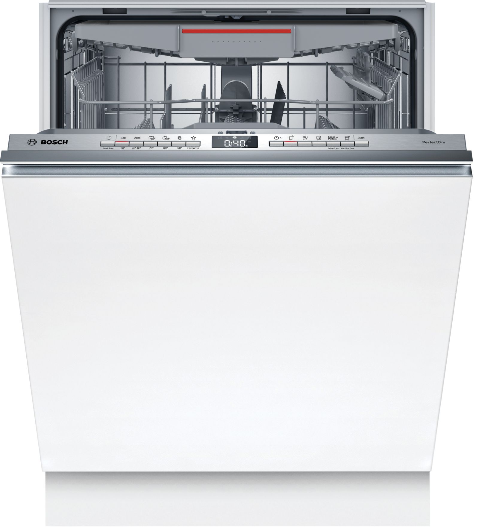 מדיח כלים אינטגרלי מלא Bosch SMV6ZCX00E 60 ס"מ ל-14 מערכות עם ייבוש PerfectDry Zeolith