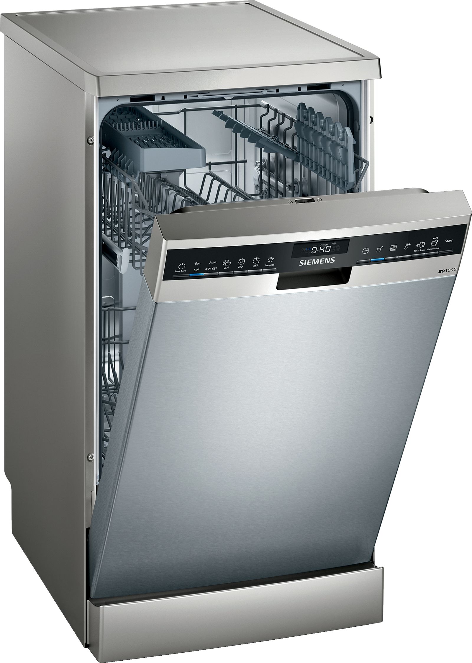 מדיח כלים אינטגרלי מלא Siemens SR23HI48KE 45 ס"מ - VarioSpeed, Home Connect