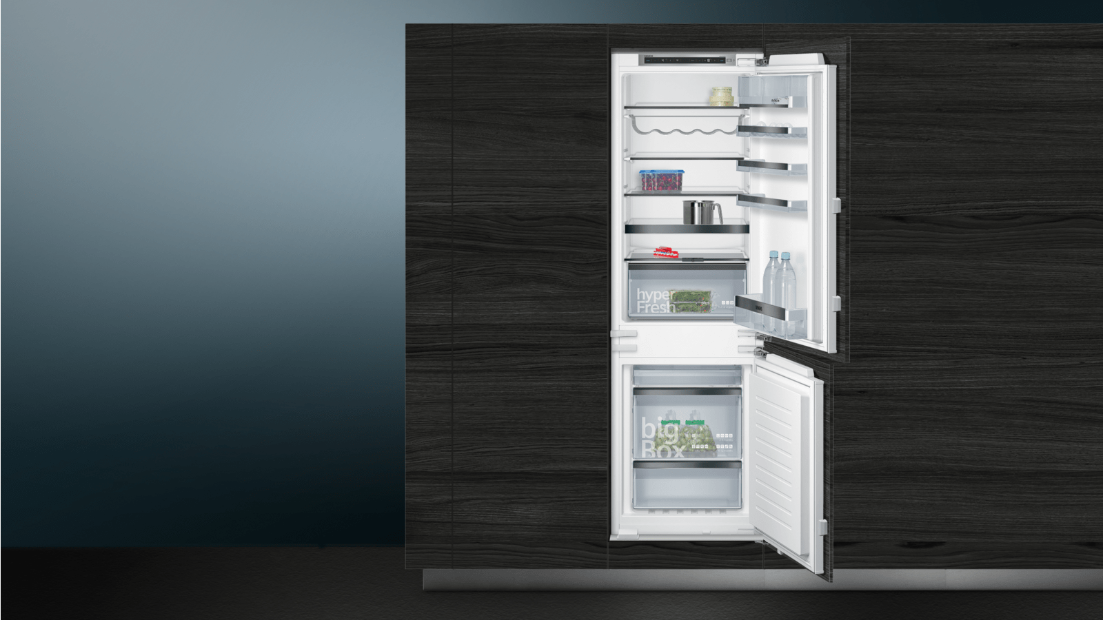 Siemens Ki86nhdf0 Built In Fridge Freezer With Freezer At Bottom