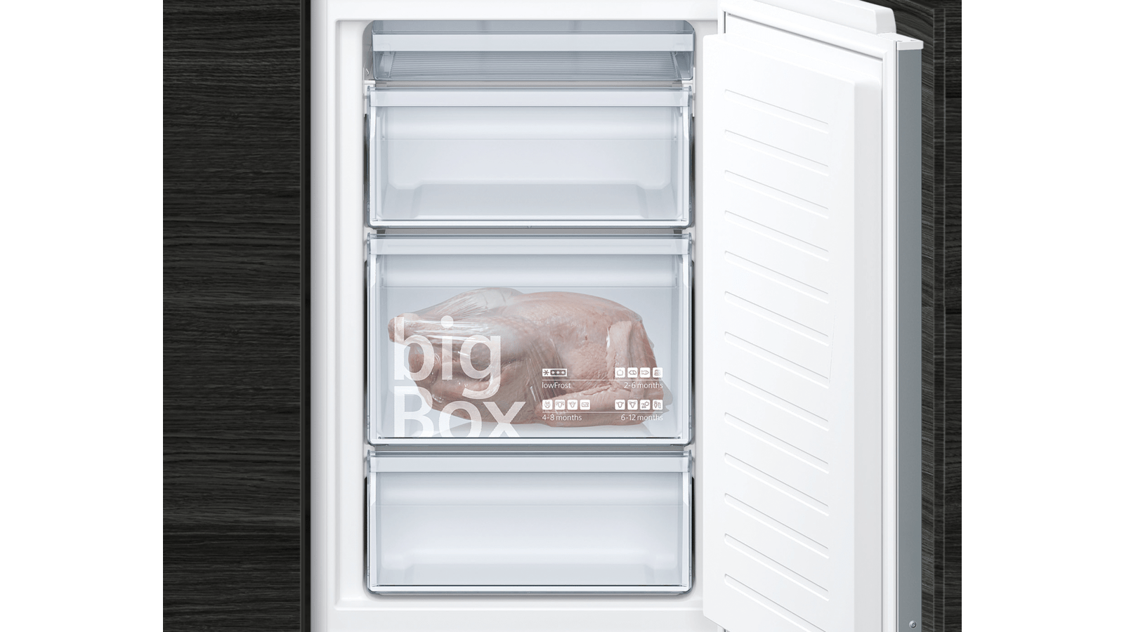 Siemens Ki85vvff0g Built In Fridge Freezer With Freezer At Bottom