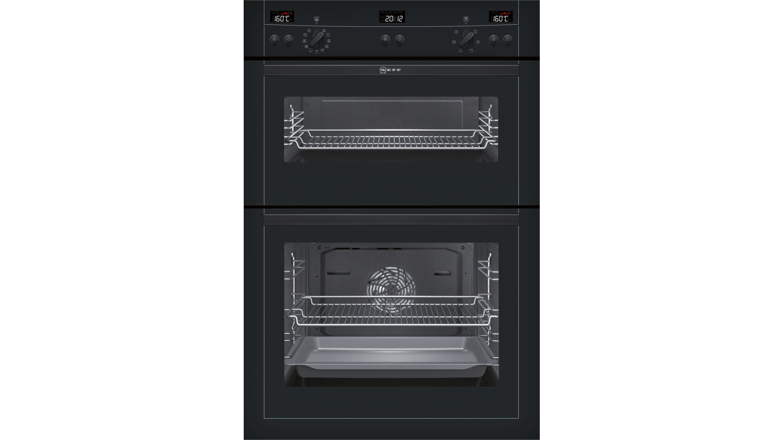 neff u15e42n0gb double electric oven