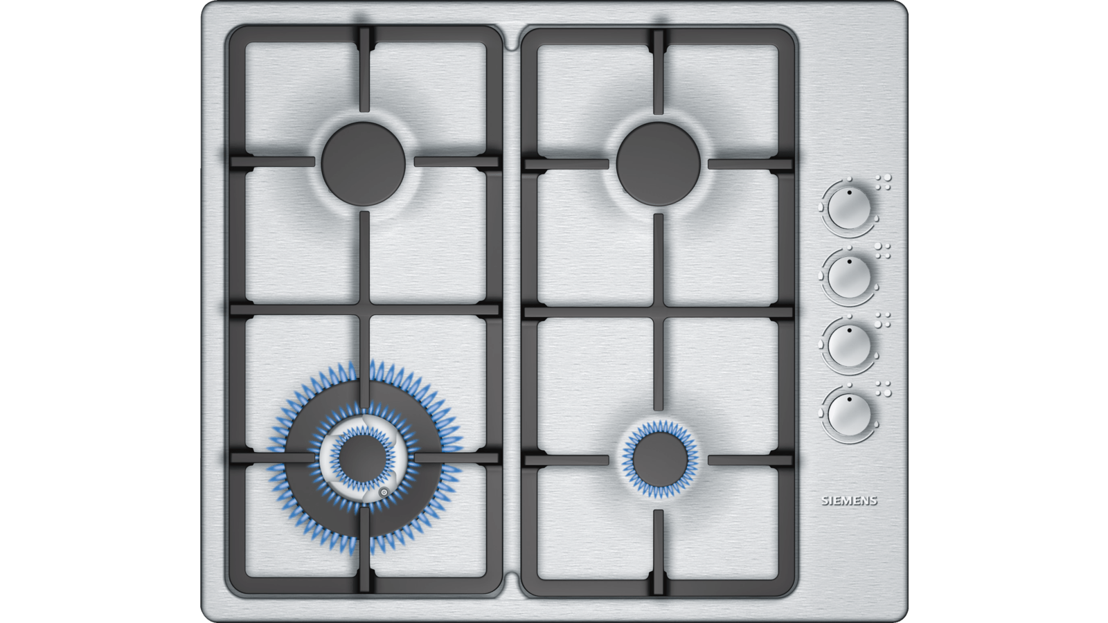 Siemens Eb615hb9ti 60 Cm Stainless Steel Gas Hob