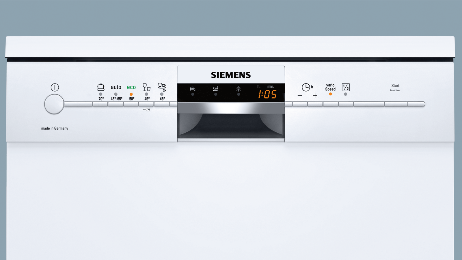 siemens integrated dishwasher reset