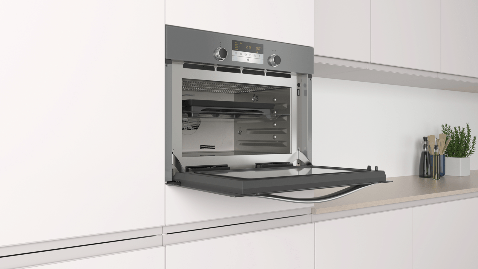 BALAY - 3CH5656A0 - Horno compacto con microondas y vapor